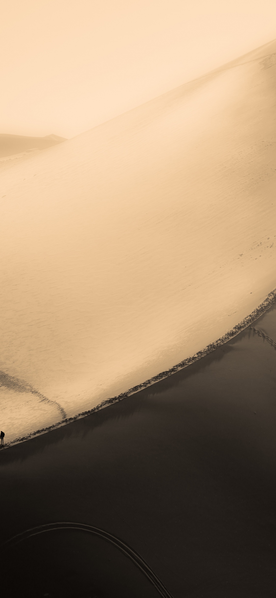 Обои атмосфера земли, песок, белые, Дюна, окружающая среда в разрешении 1125x2436