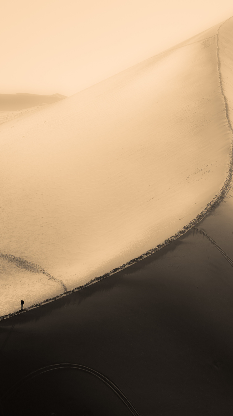 Обои атмосфера земли, песок, белые, Дюна, окружающая среда в разрешении 750x1334