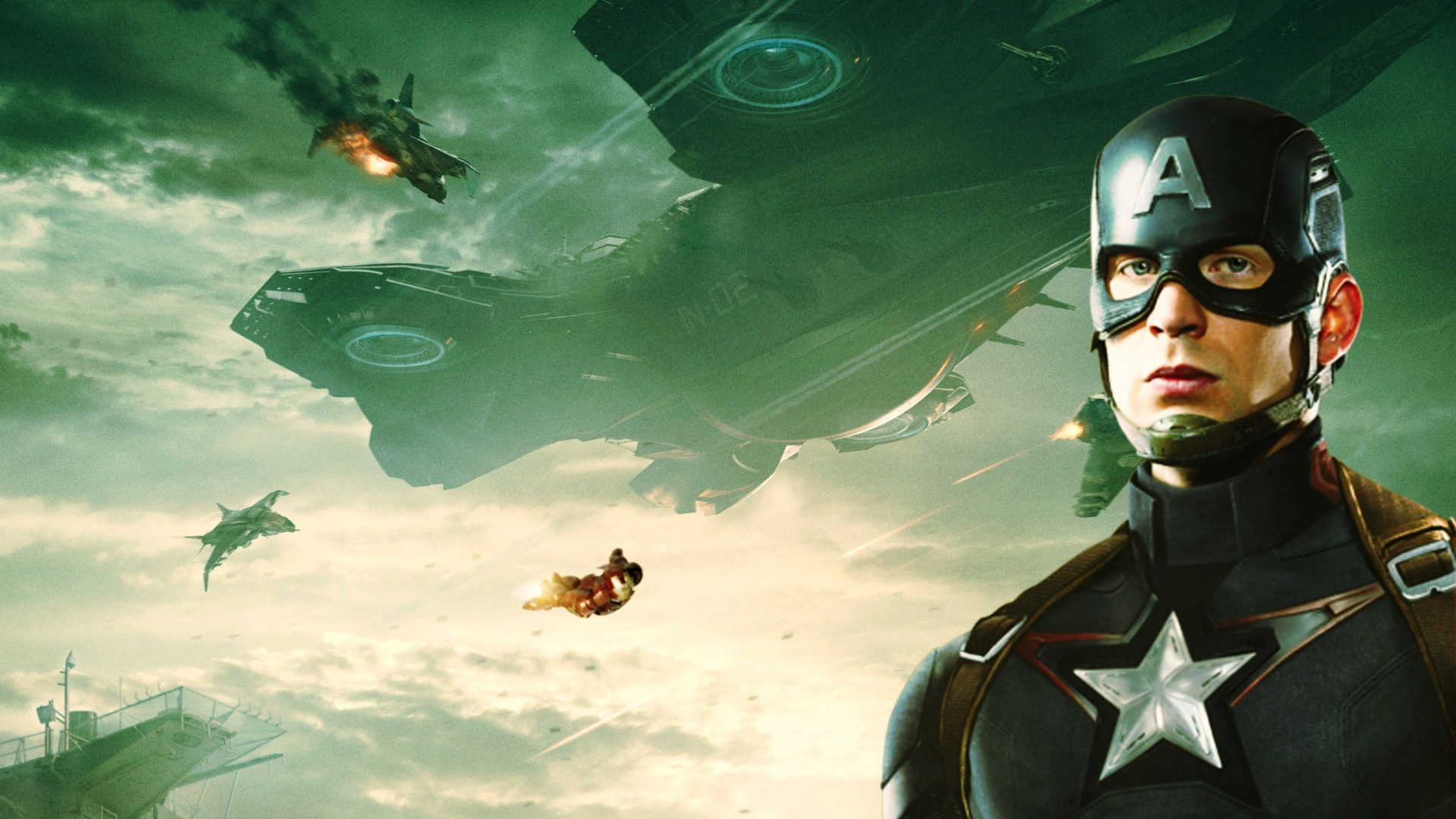 Обои Капитан Америка, компьютерная игра, экстремальный вид спорта, Капитан Америка Гражданская Война, постер в разрешении 1920x1080
