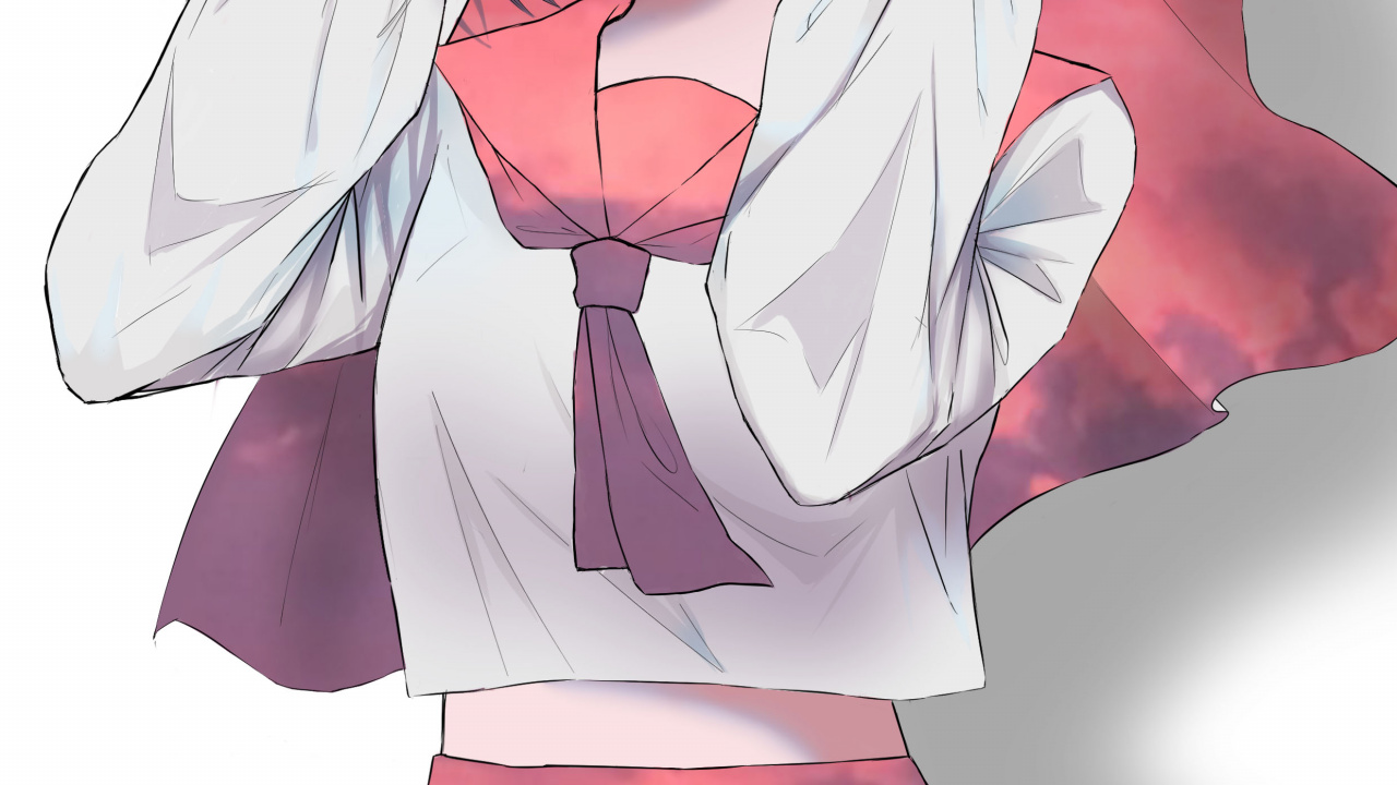 Обои аниме с плащом, аниме, рукав, форма, волосы в разрешении 1280x720