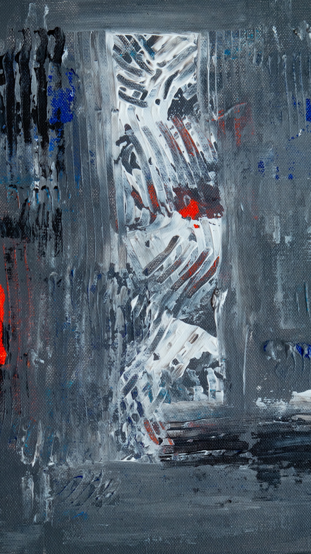 Обои живопись, абстрактное искусство, акриловая краска, арт, абстрактный экспрессионизм в разрешении 1080x1920