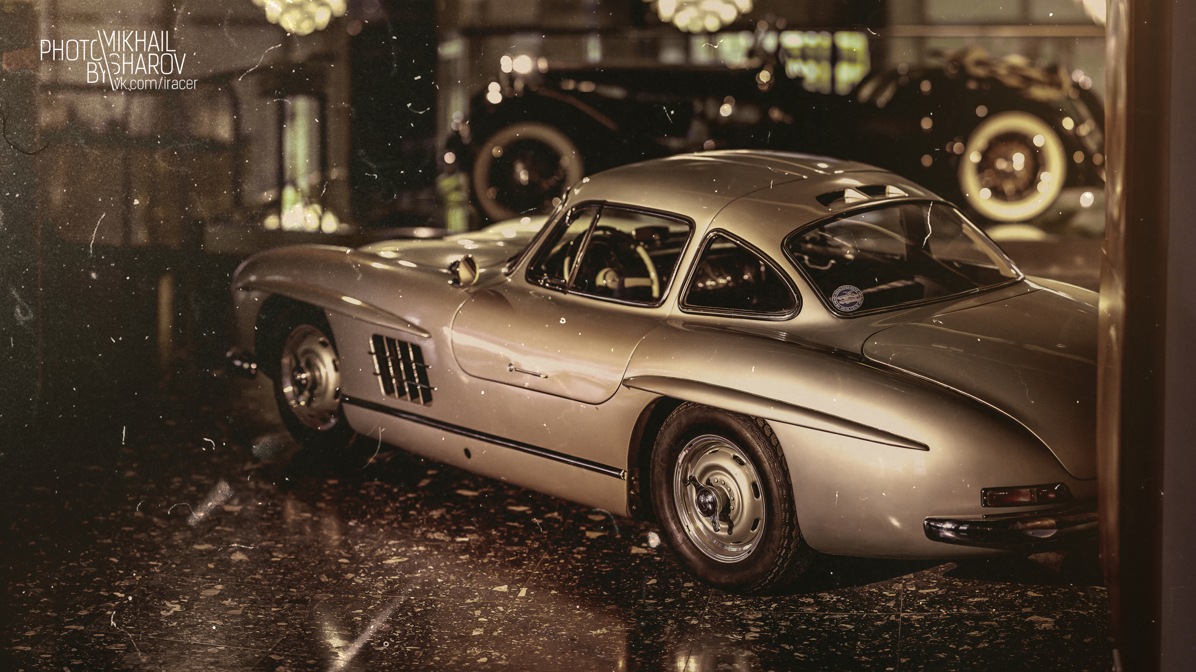 Обои авто, спорткар, классический автомобиль, Мерседес-Benz 300sl, кузов купе в разрешении 3840x2160