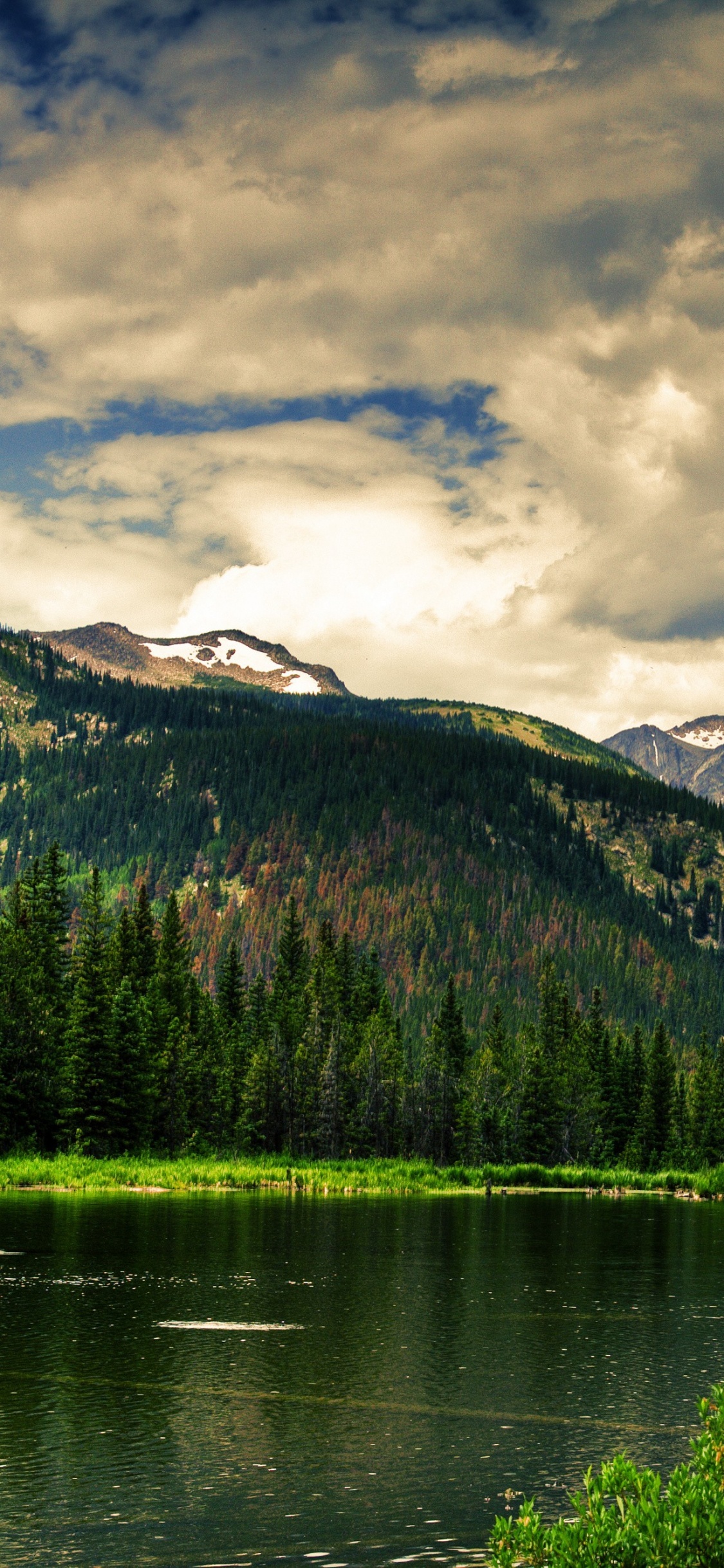 Обои гора, природа, горный рельеф, нагорье, дикая местность в разрешении 1125x2436