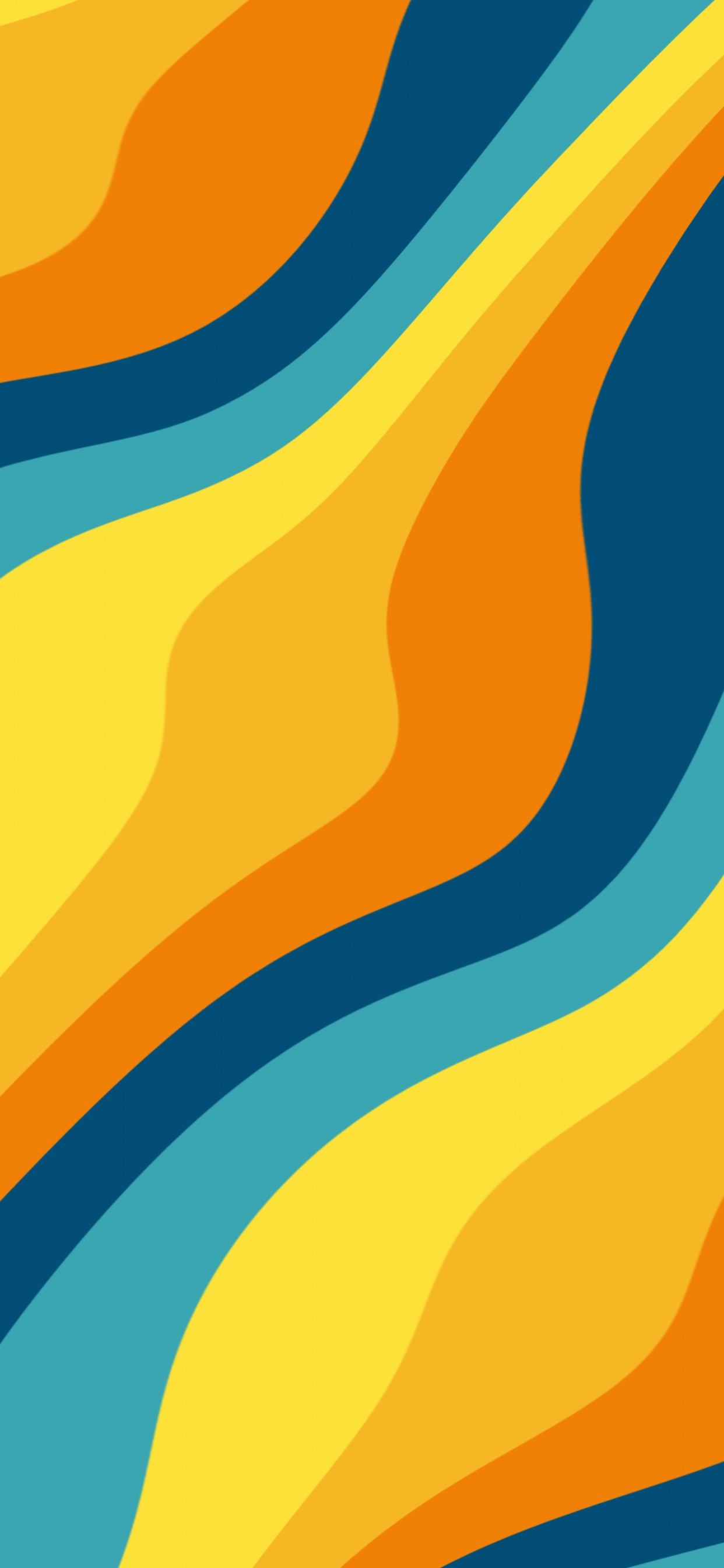 Обои Апельсин, графический дизайн, красочность, лазурный, линия в разрешении 1242x2688