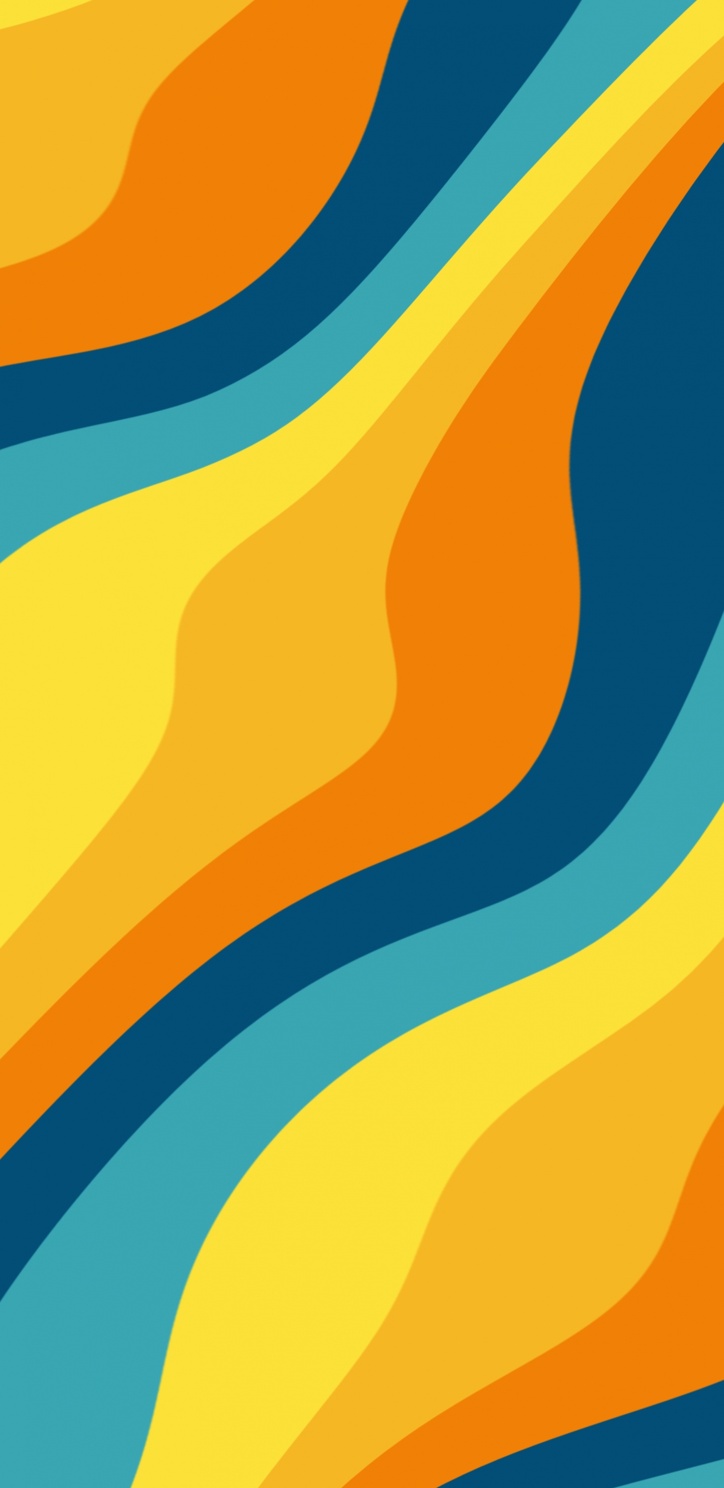 Обои Апельсин, графический дизайн, красочность, лазурный, линия в разрешении 1440x2960