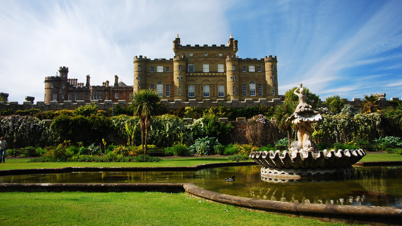 Обои Замок Калзин, замок, имущество, здание, дерево в разрешении 1280x720