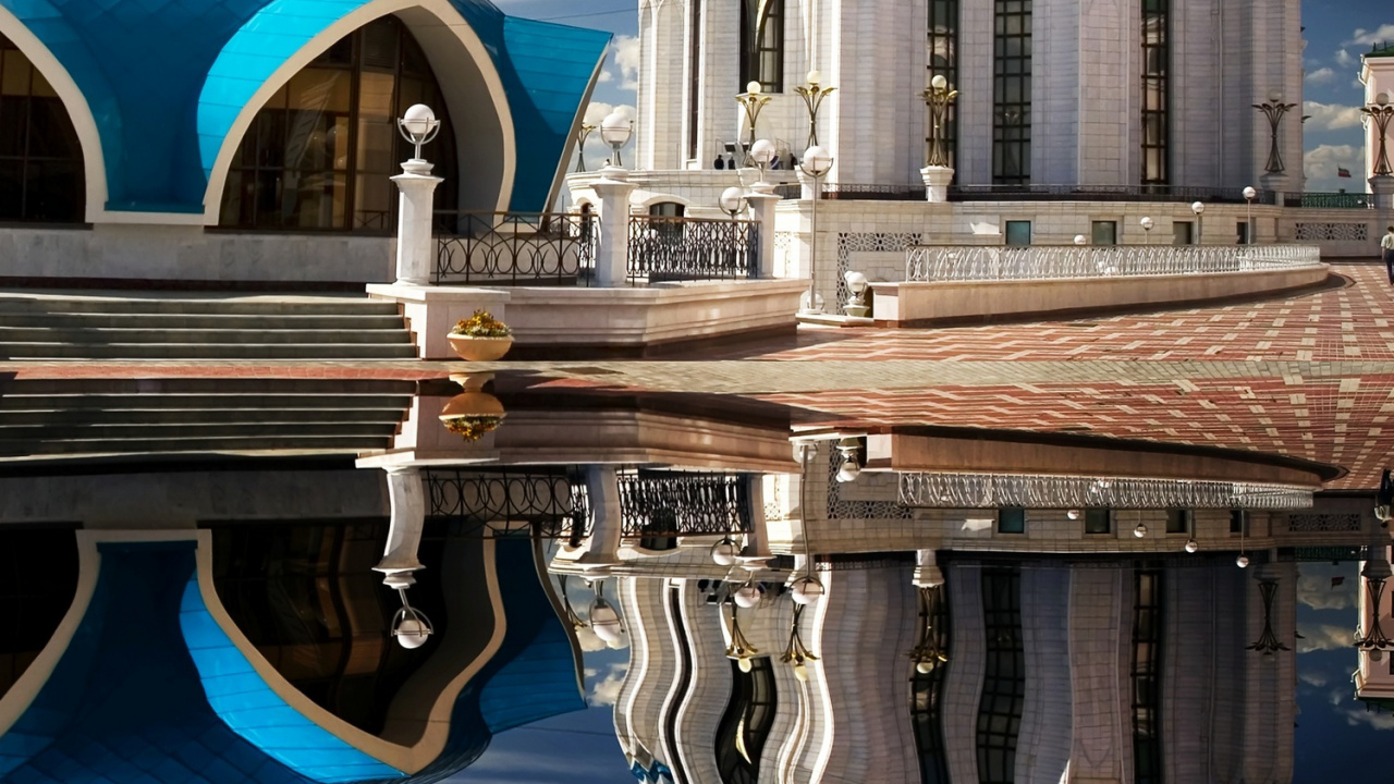 Обои мечеть Кул Шариф, Сотня мечеть, святыня хазрата али, Исламская архитектура, Национальная мечеть Малайзии в разрешении 1280x720