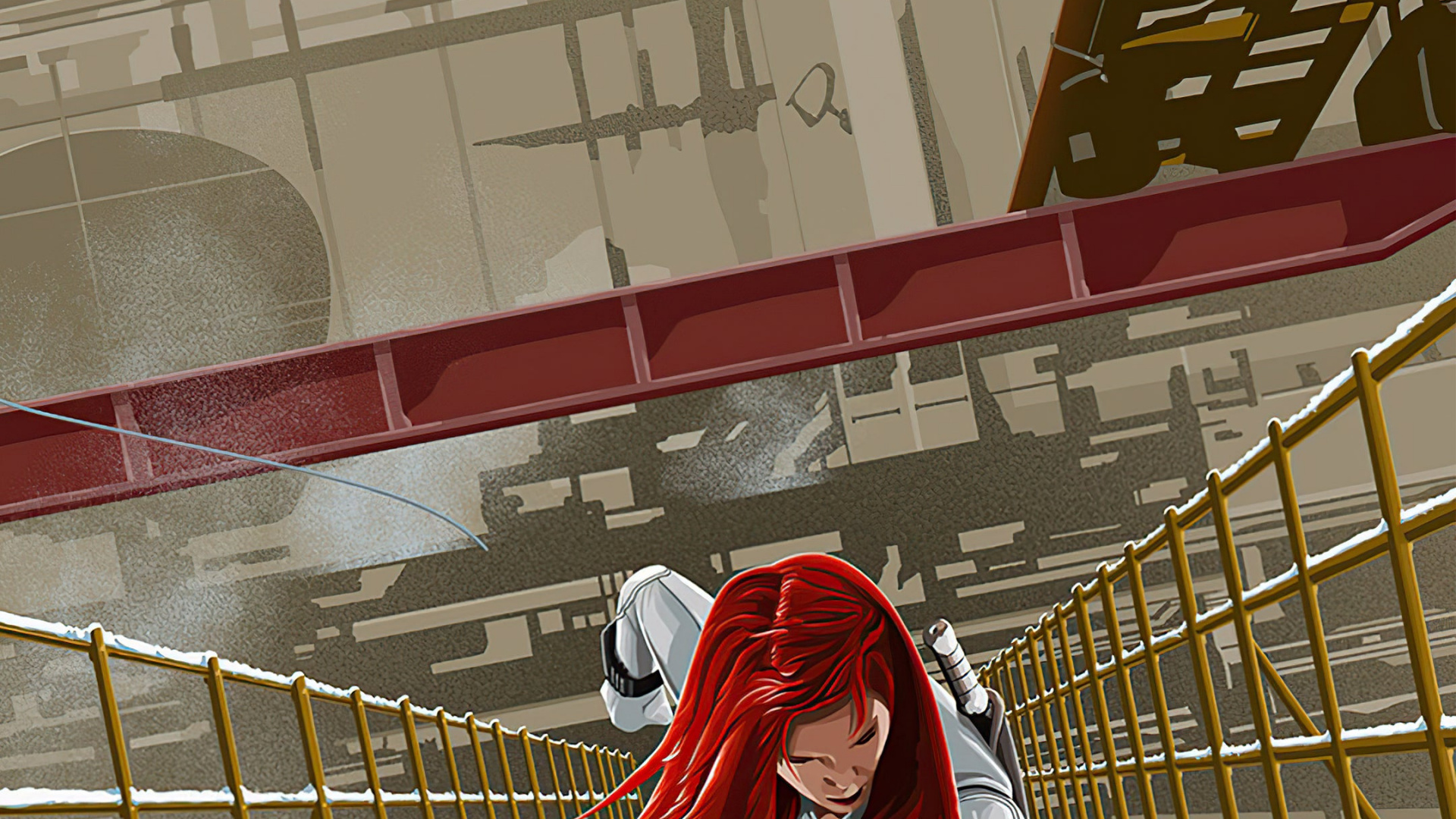 Обои черная вдова плакат, наташа романофф, yelena belova, постер, Студия Marvel в разрешении 1920x1080