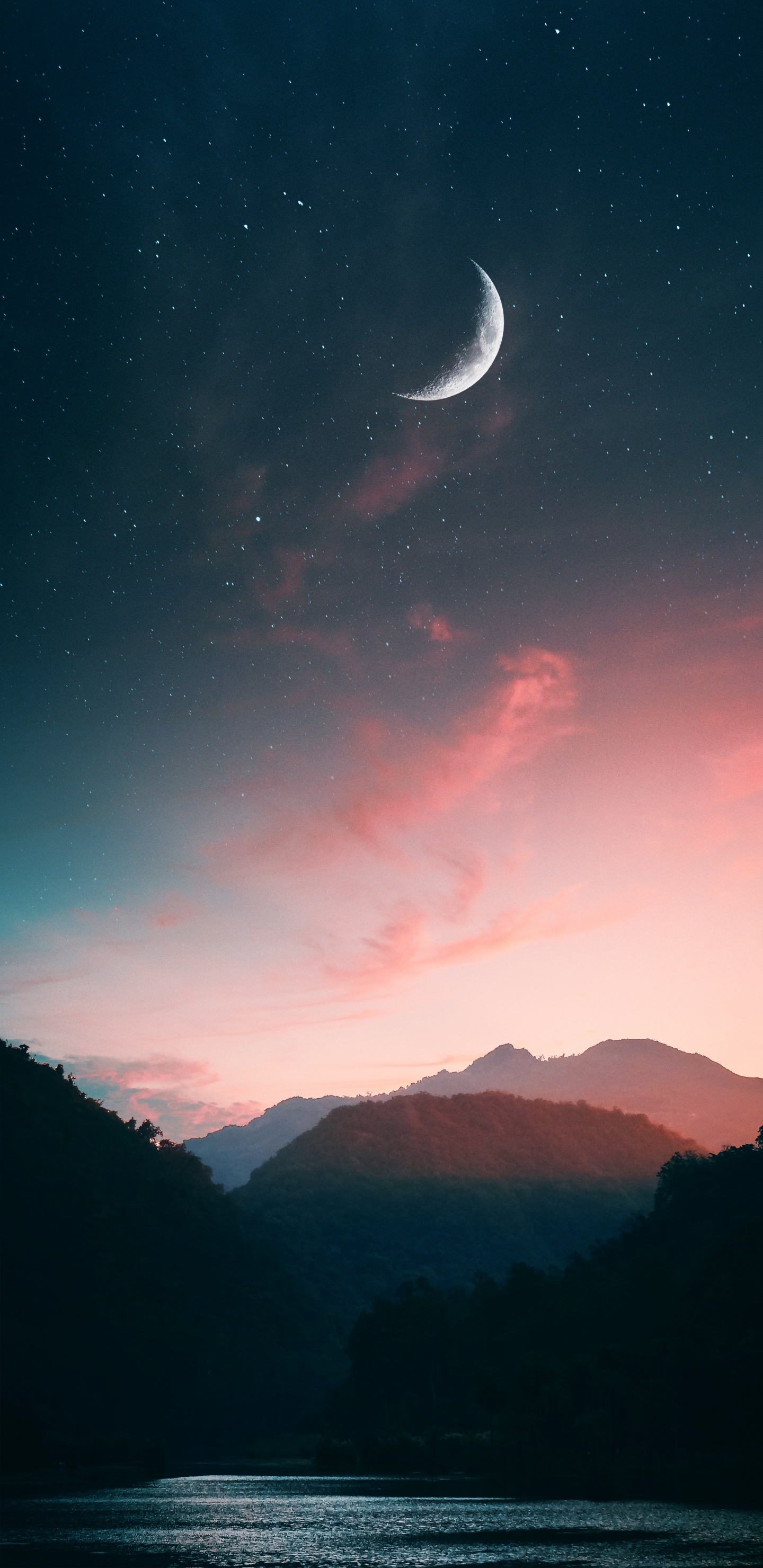 Обои Тикток, облако, атмосфера, экорегион, луна в разрешении 1440x2960