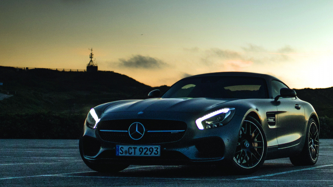 Обои Мерседес АМГ, авто, спорткар, спортивный автомобиль, nissan gt r в разрешении 1366x768