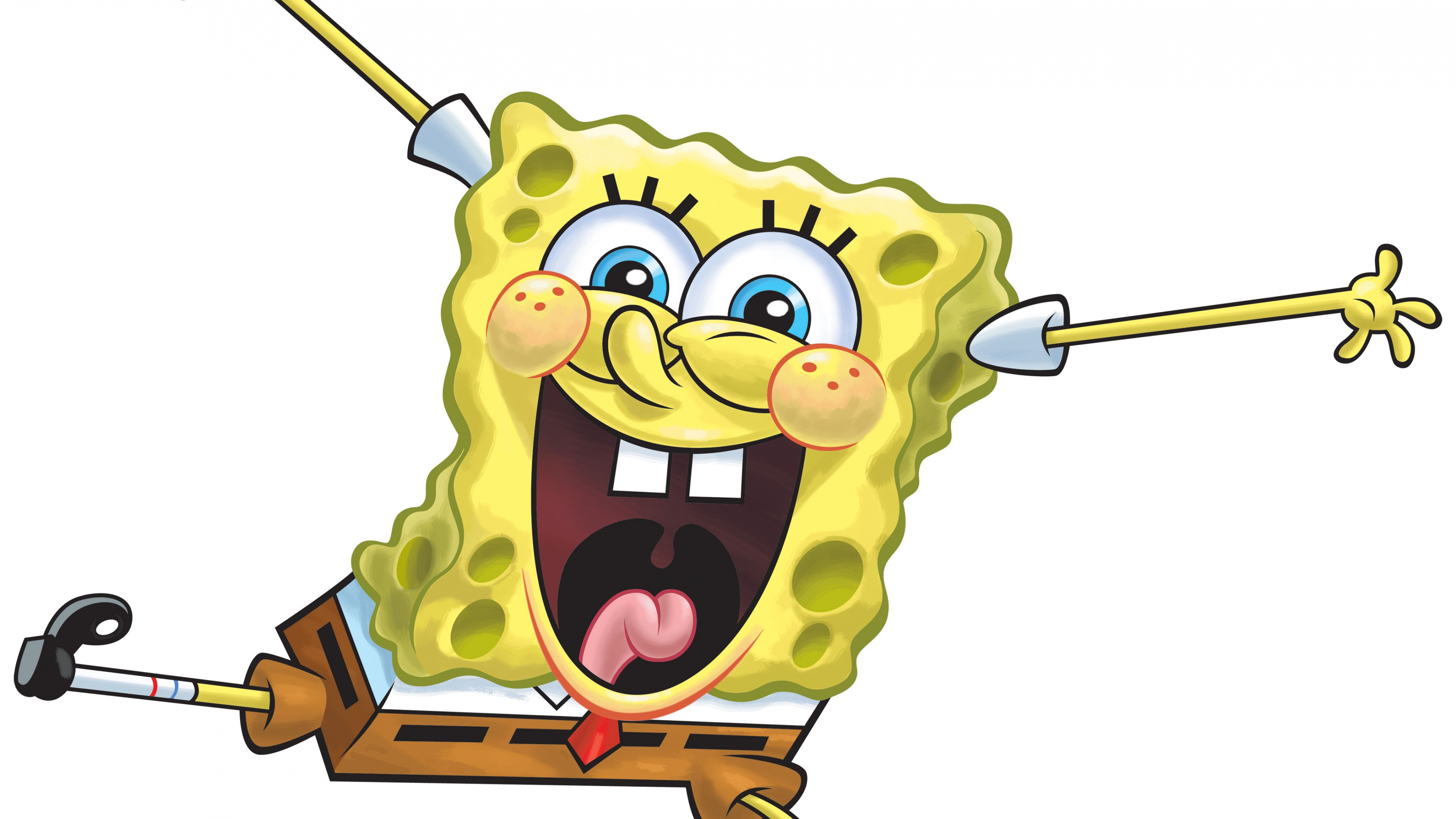 Обои Губка Боб, картинка, мультфильм, иллюстрация, графика в разрешении 3840x2160