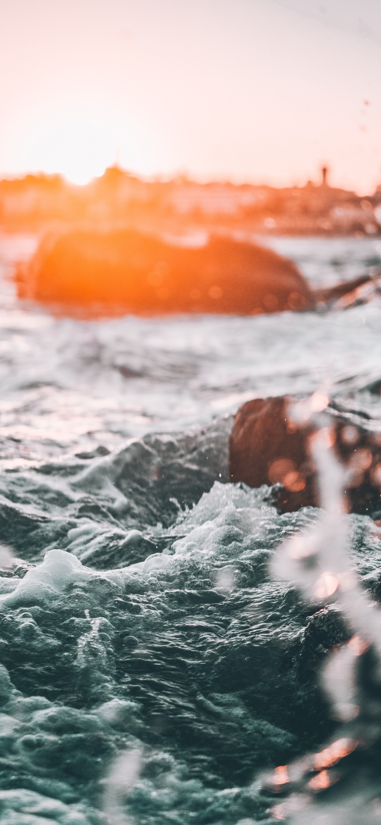 Обои волна, вода, море, океан, ветровая волна в разрешении 1242x2688