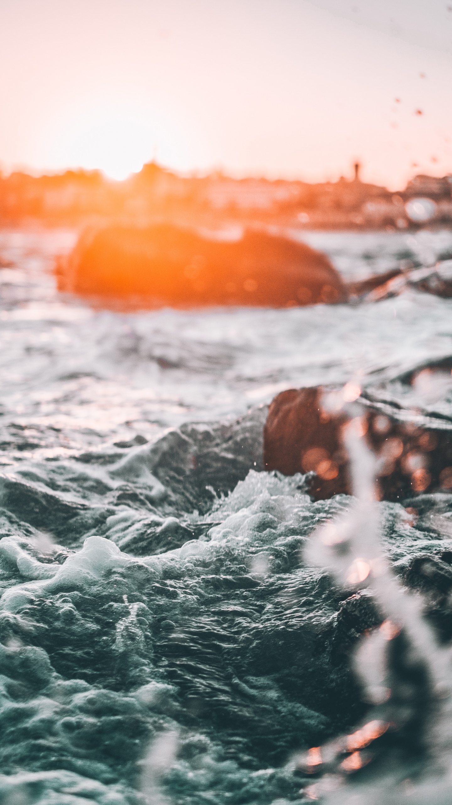 Обои волна, вода, море, океан, ветровая волна в разрешении 1440x2560