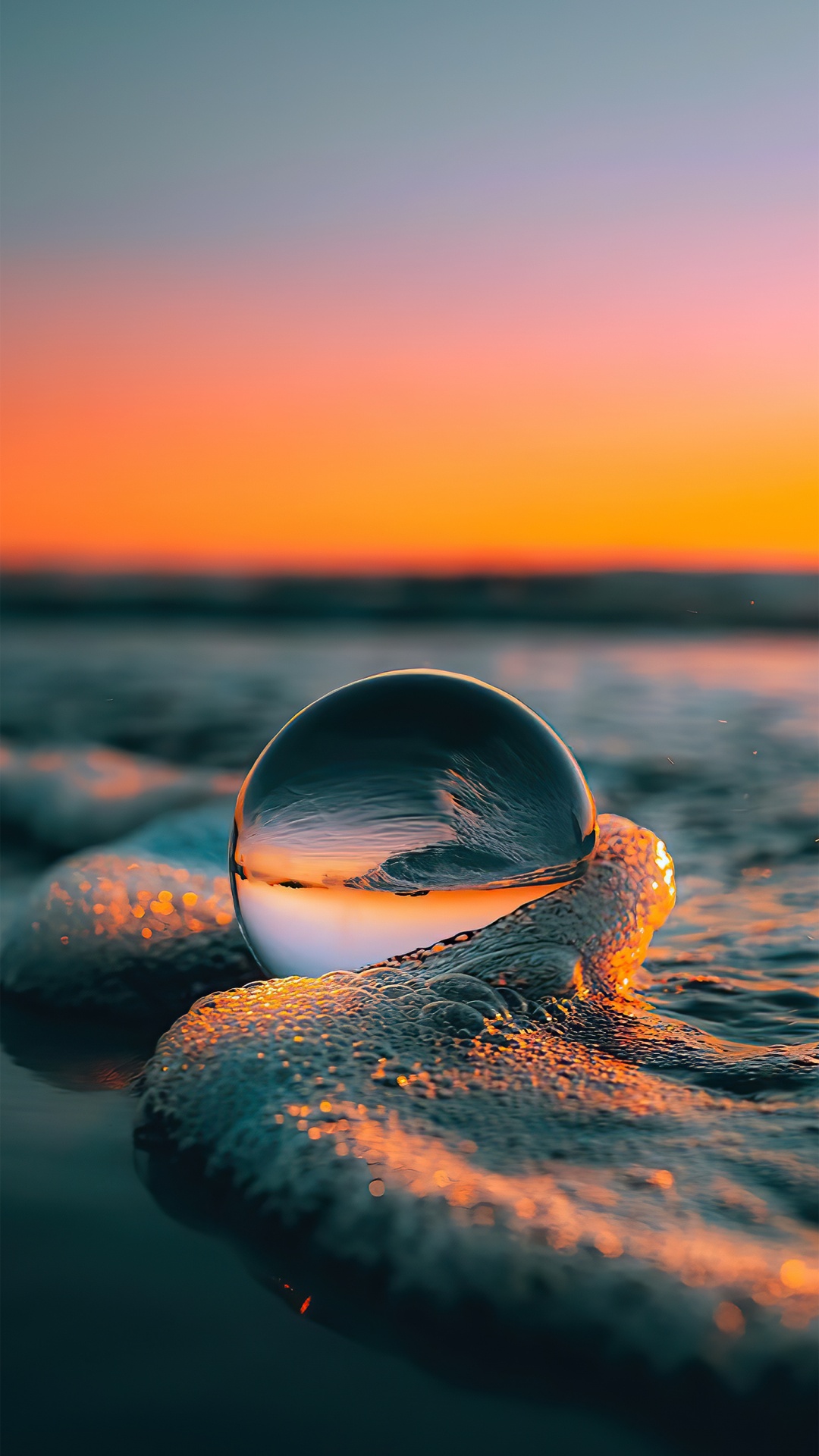 Обои вода, смартфон, SIM-карта, облако, атмосфера в разрешении 1080x1920