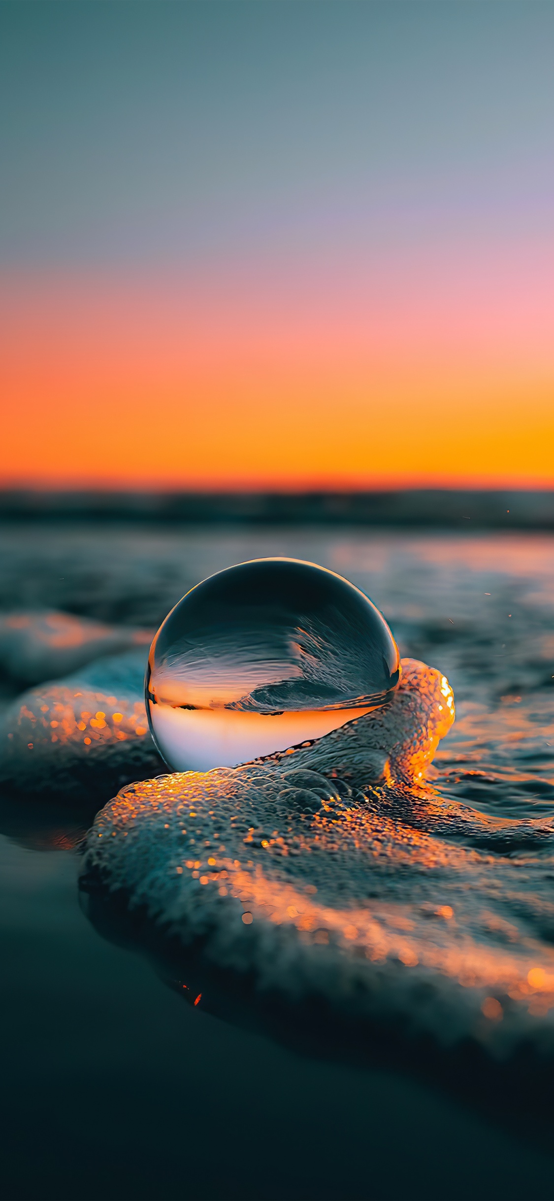 Обои вода, смартфон, SIM-карта, облако, атмосфера в разрешении 1125x2436