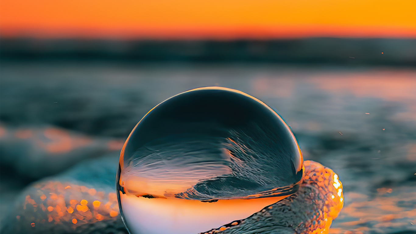 Обои вода, смартфон, SIM-карта, облако, атмосфера в разрешении 1366x768