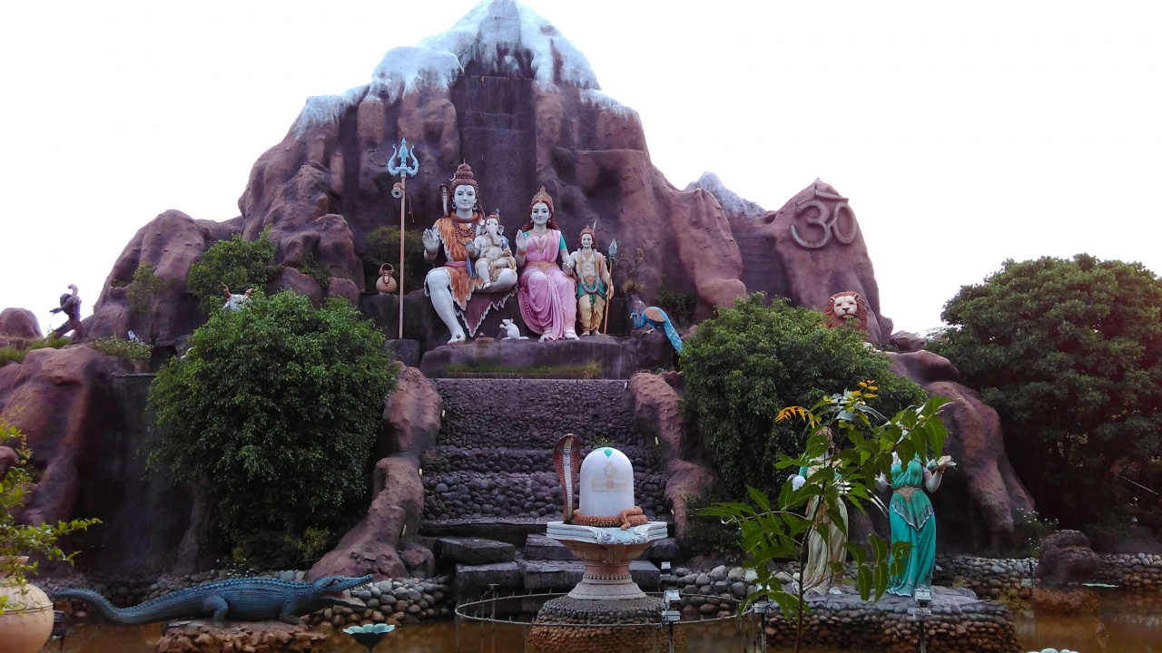 Обои индуистский храм, храм, туризм, историческое место, статуя в разрешении 1280x720