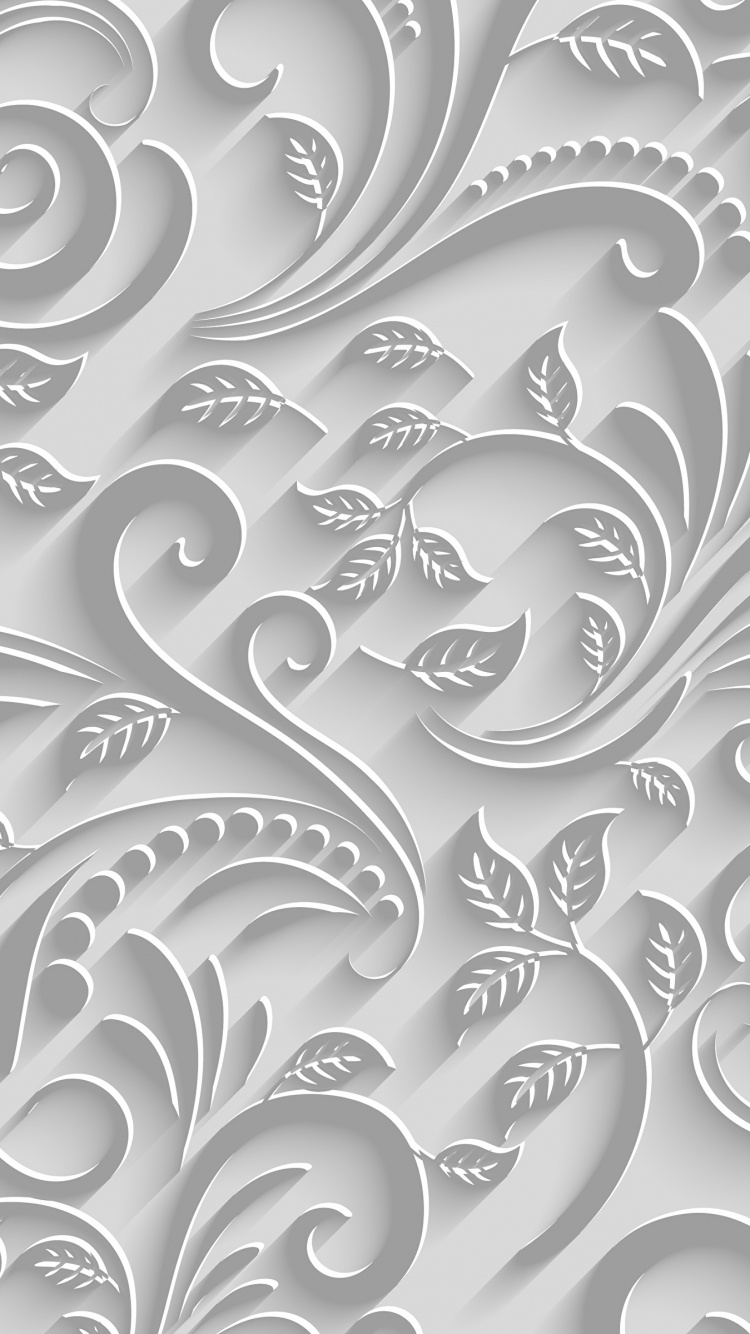 Обои иллюстрация, векторная графика, узор, дизайн, монохромный в разрешении 750x1334