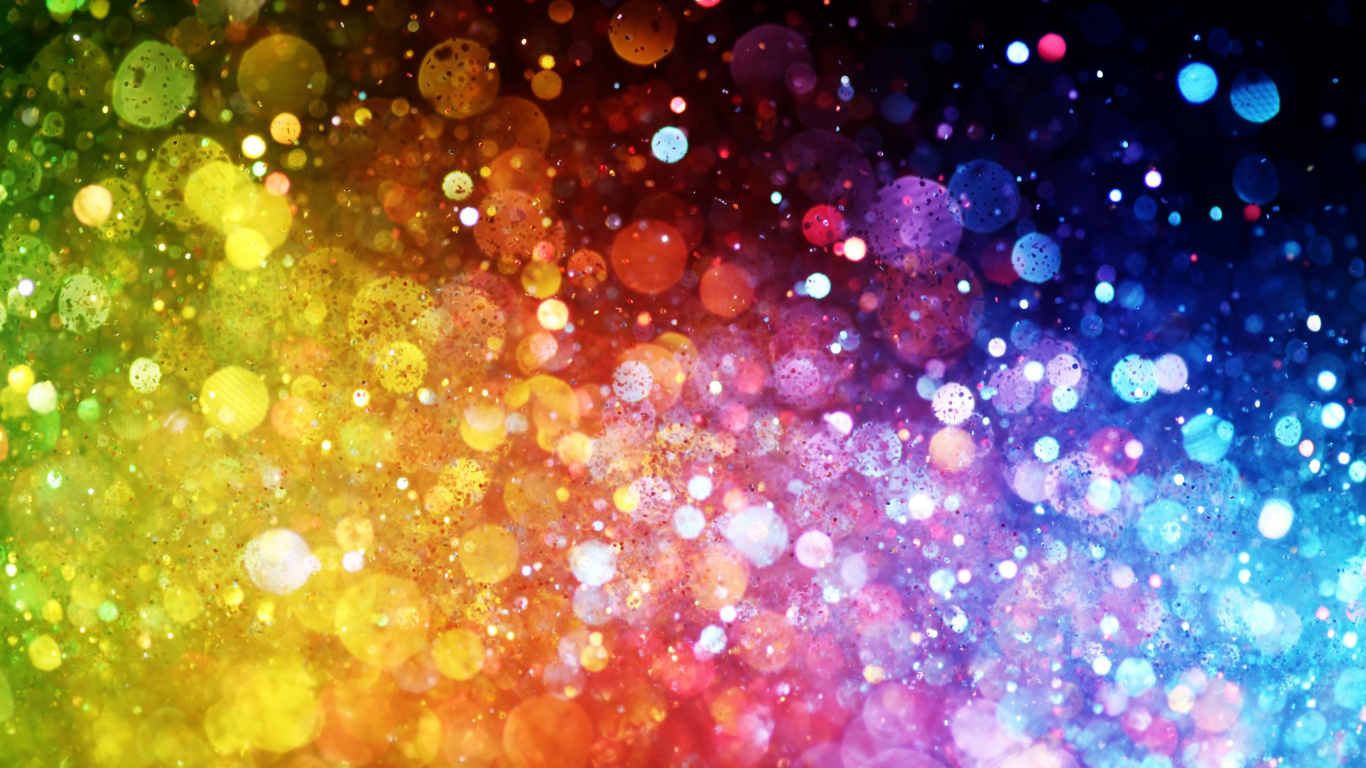 Обои космос, цвет, Радуги и расписали шалав, Вселенная, Радуга в разрешении 1366x768