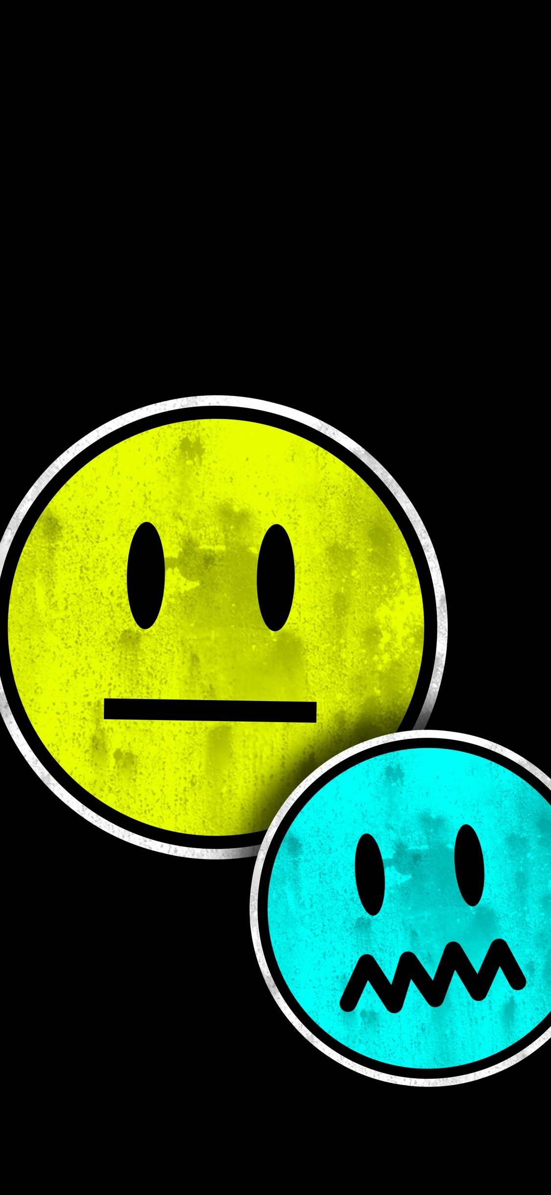 Обои улыбчивый, смайлик, улыбка, голова, глаз в разрешении 1125x2436