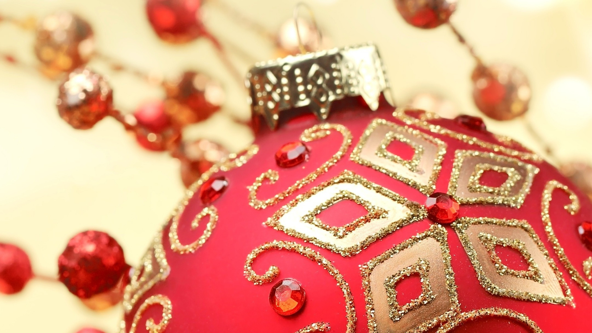 Обои Новый год, Рождественский день, рождественский орнамент, Рождественские украшения, Рождество в разрешении 1920x1080