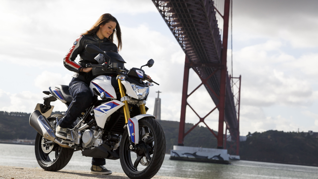 Обои БМВ G310R, мотоцикл, мотоспорт, авто, каскадер в разрешении 1280x720