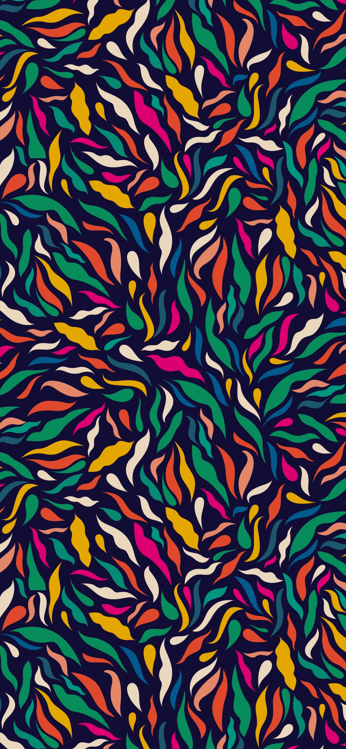 Обои узор, красочность, желтый, Апельсин, розовый в разрешении 1125x2436