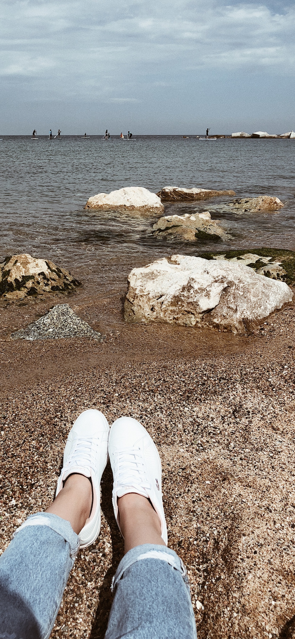 Обои море, пляж, туризм, вода, человек в разрешении 1242x2688