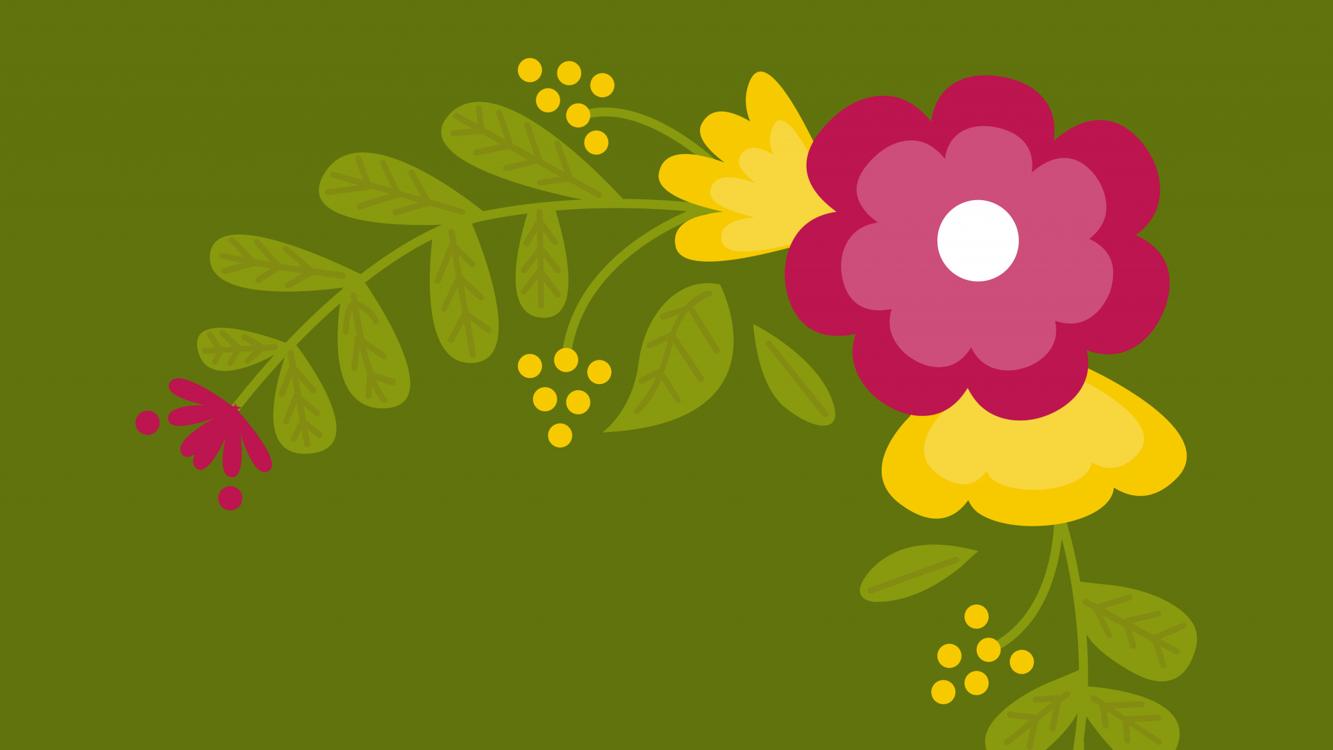 Обои Мой Первый Дневник, лист, цветок, растение, иллюстрация в разрешении 1920x1080