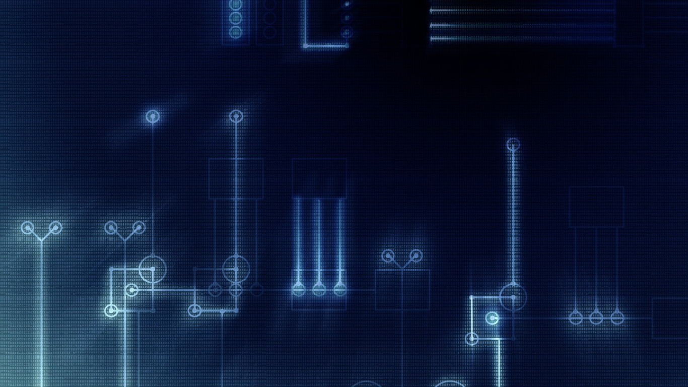 Обои синий, свет, высокая технология, инженерия, Информационные технологии в разрешении 1366x768