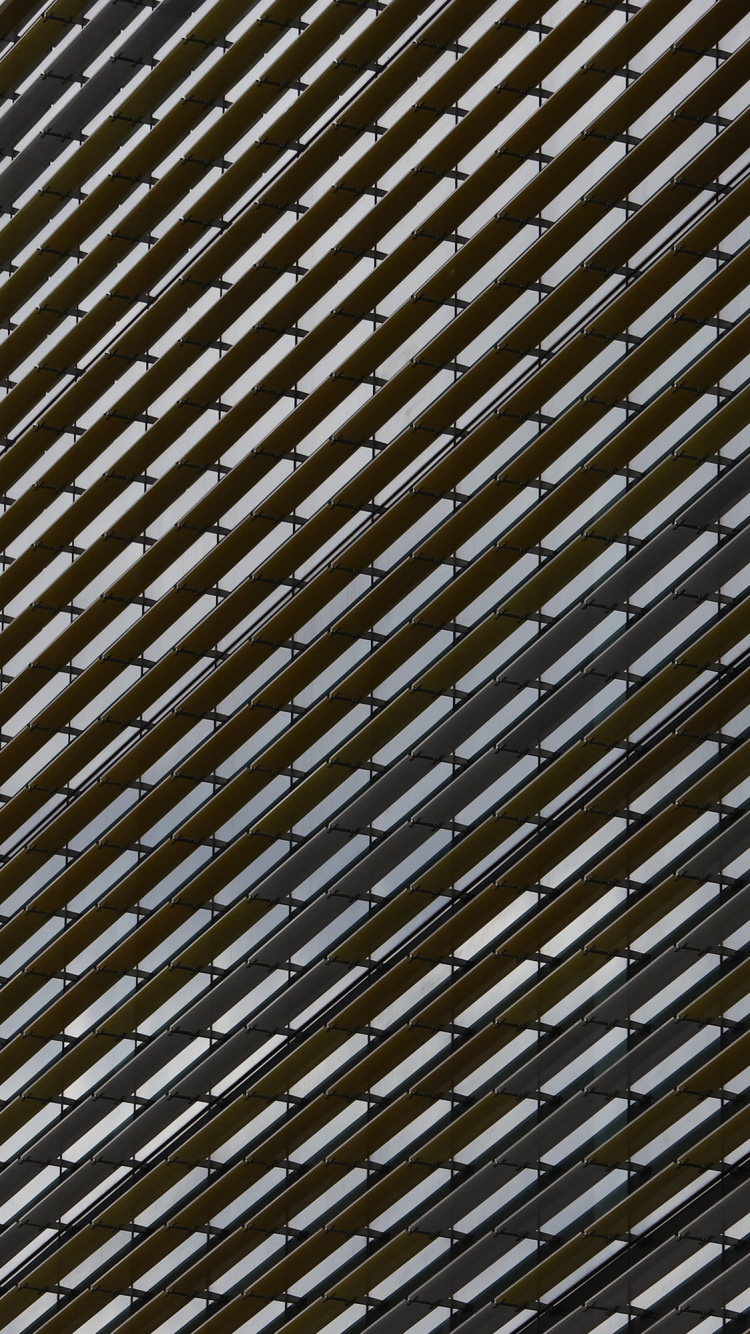 Обои здание, узор, линия, металл, сталь в разрешении 750x1334