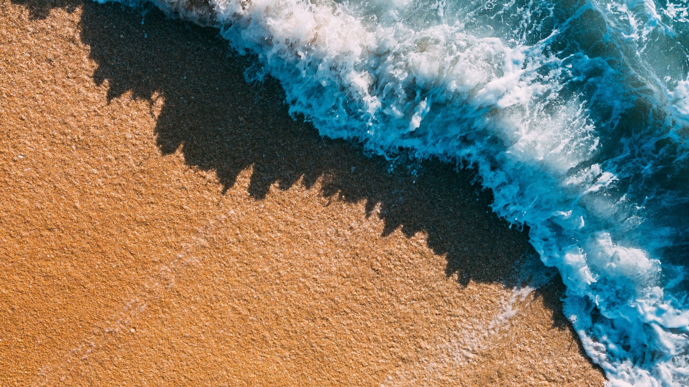 Обои море, вода, жидкость, пляж, жидкий в разрешении 1366x768