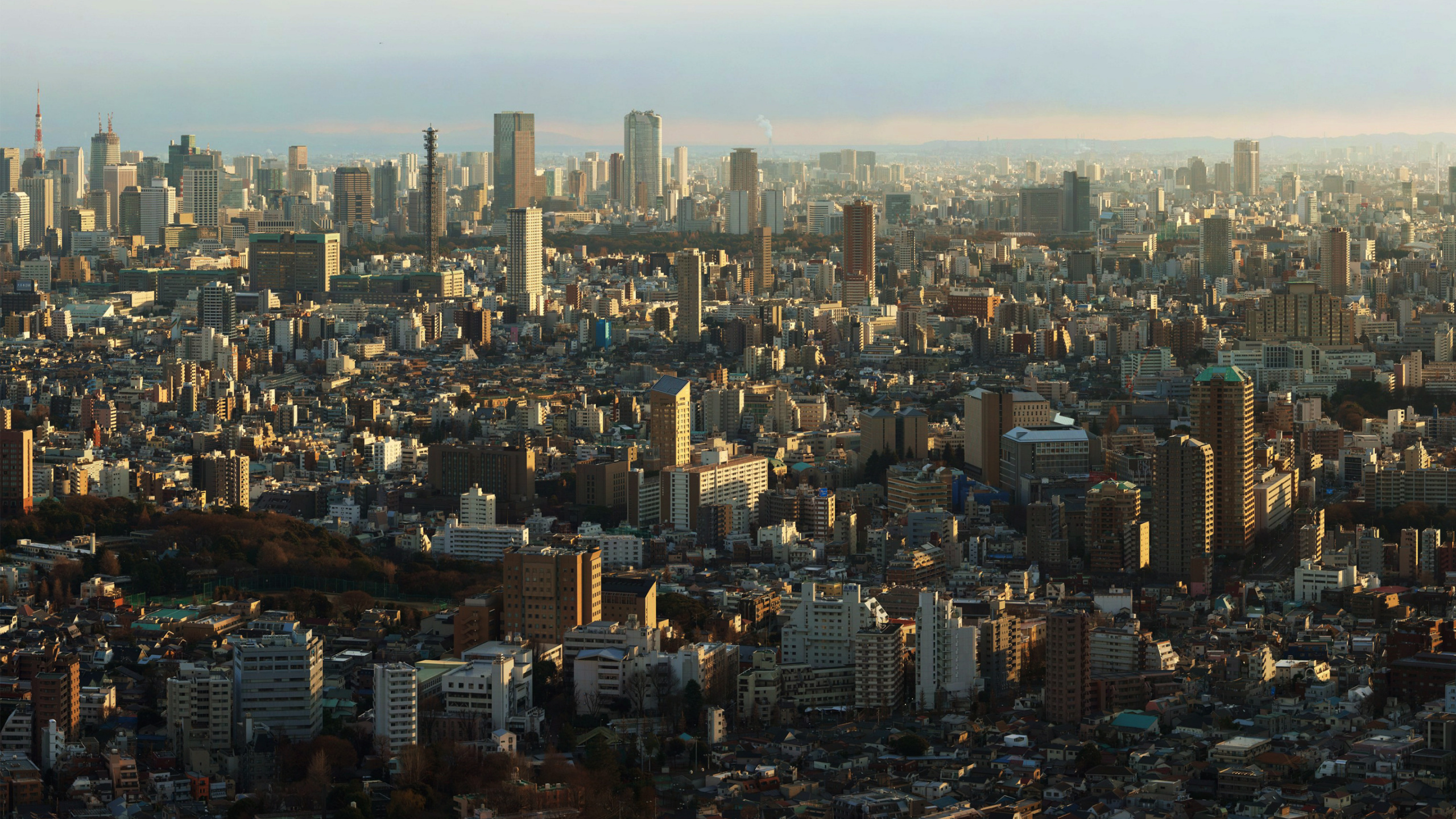 Обои Эмпайр Стейт Билдинг, небоскреб, городской пейзаж, город, метрополия в разрешении 2560x1440