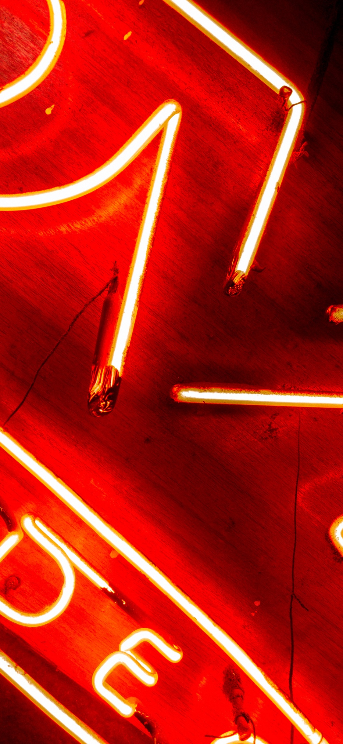 Обои неоновая вывеска, электронные табло, графика, измеритель, вывеска в разрешении 1125x2436