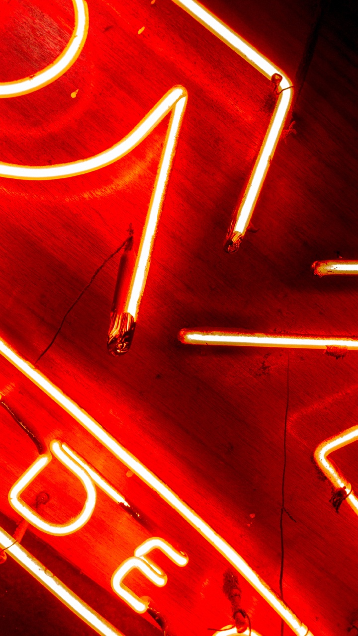 Обои неоновая вывеска, электронные табло, графика, измеритель, вывеска в разрешении 720x1280