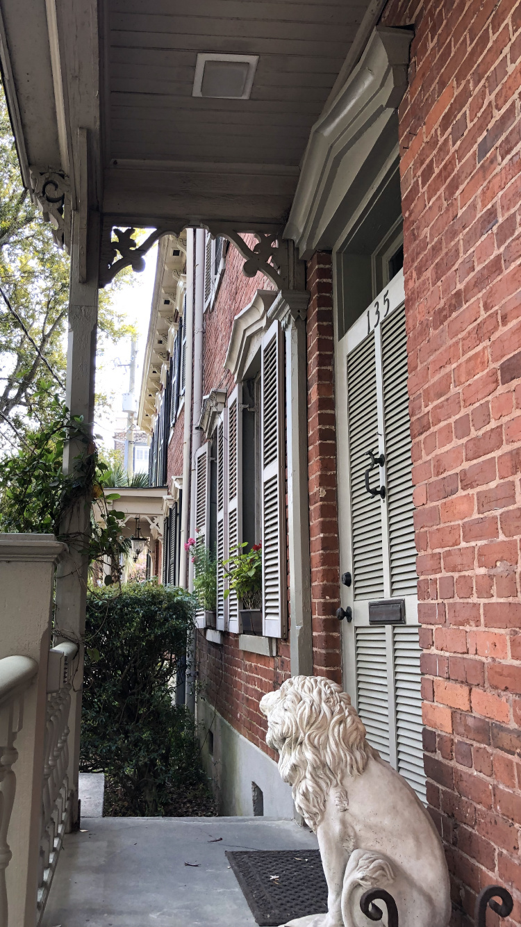 Обои Хаус, крыльцо, недвижимость, соседство, кирпич в разрешении 750x1334