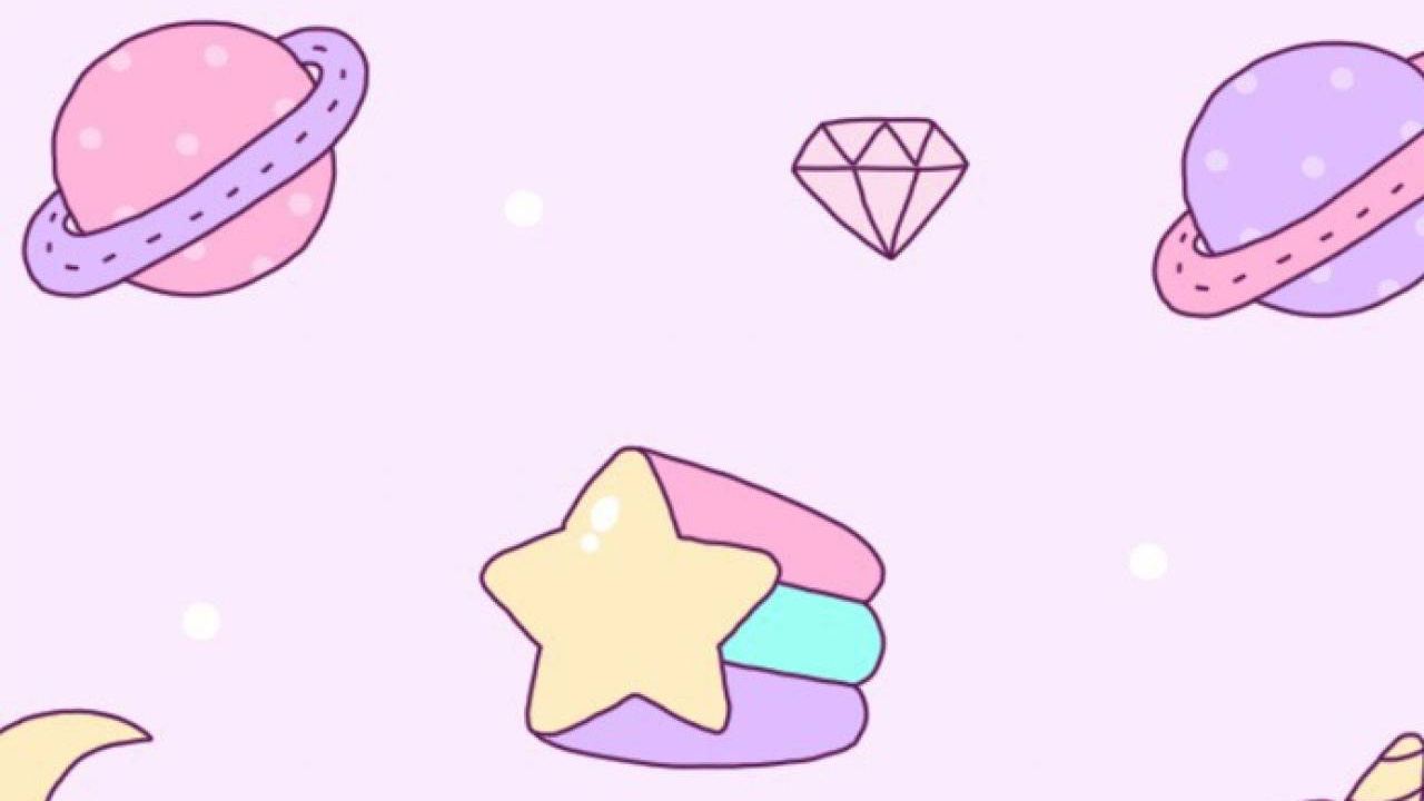 Обои единорог, мультфильм, текст, дизайн, иллюстрация в разрешении 1280x720