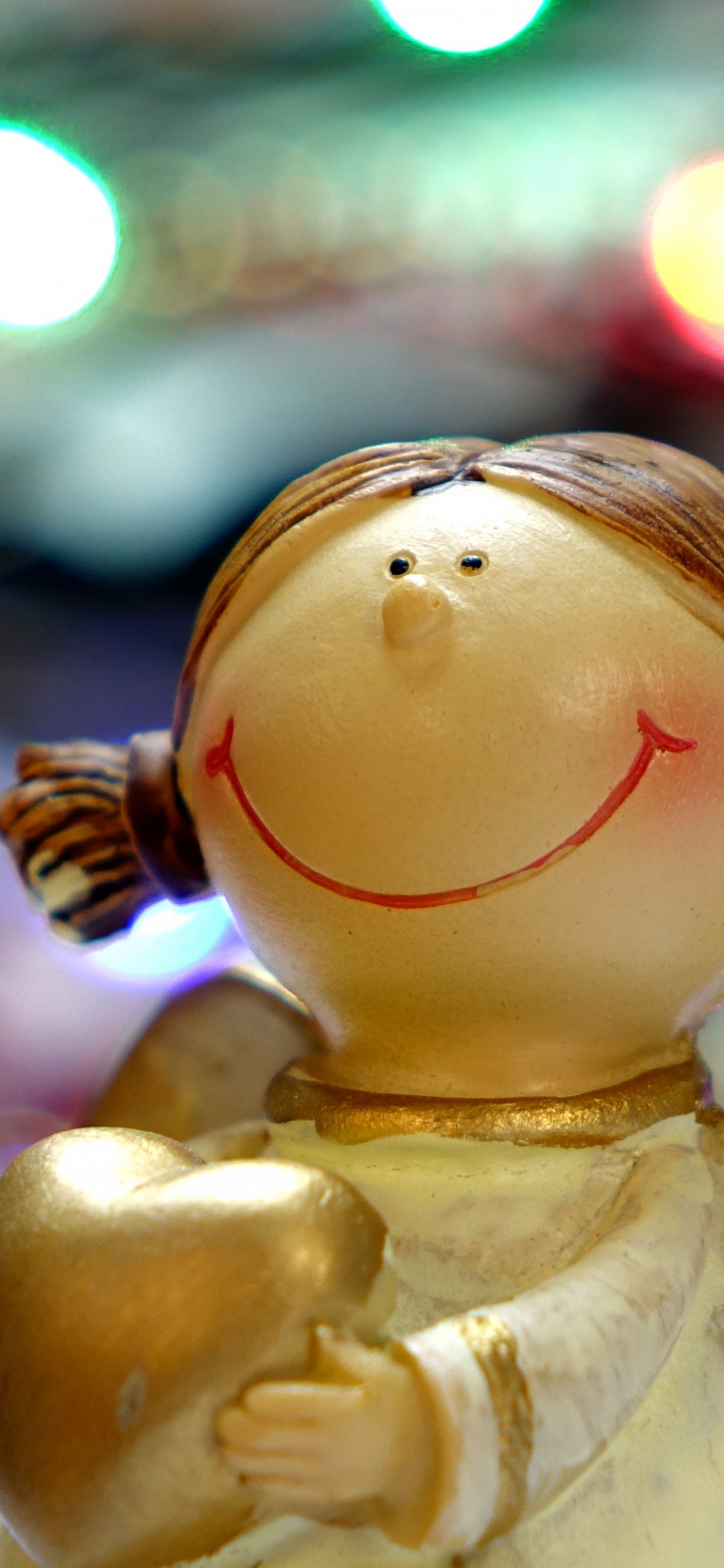 Обои Рождество, Рождественские огни, Сочельник, новогоднее украшение, Рождественская елка в разрешении 1125x2436