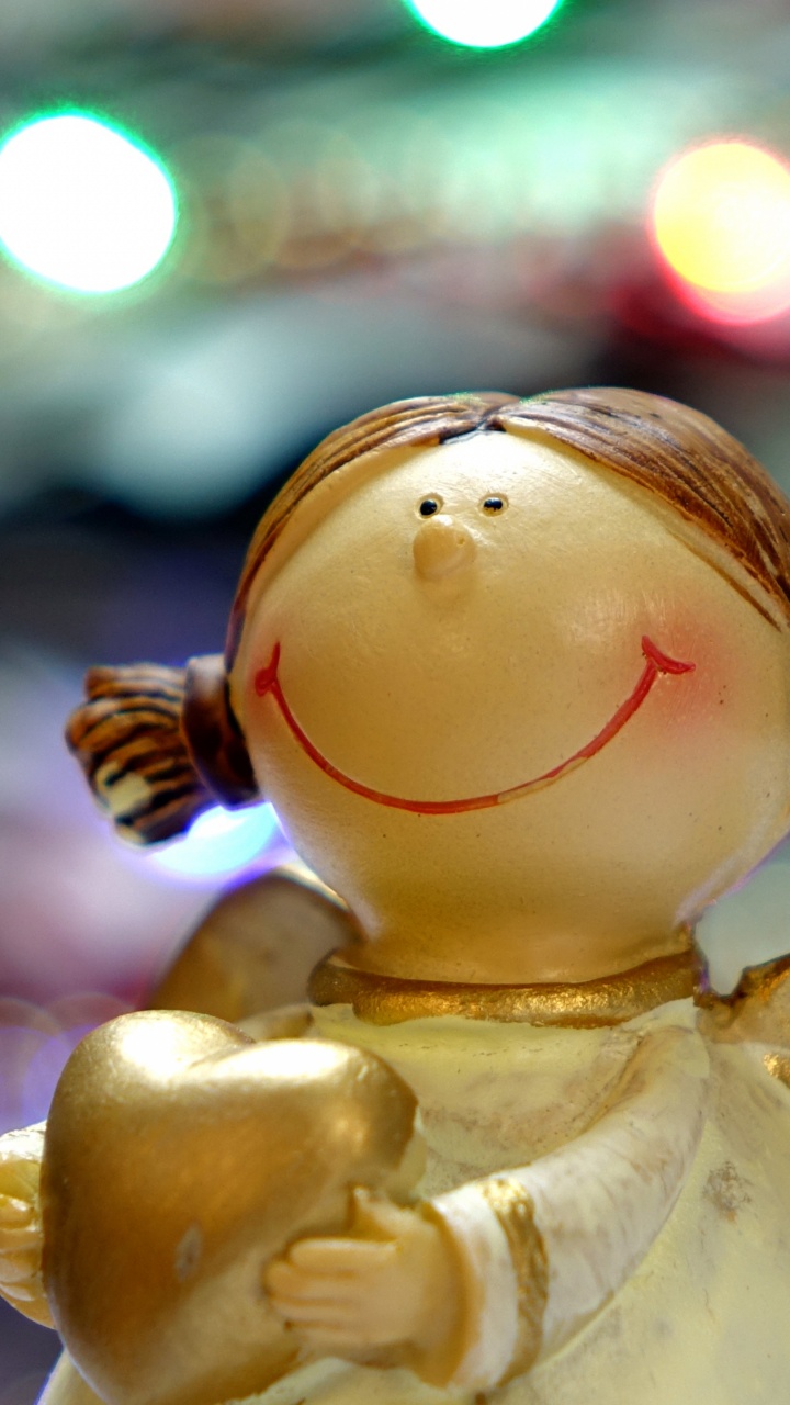 Обои Рождество, Рождественские огни, Сочельник, новогоднее украшение, Рождественская елка в разрешении 720x1280