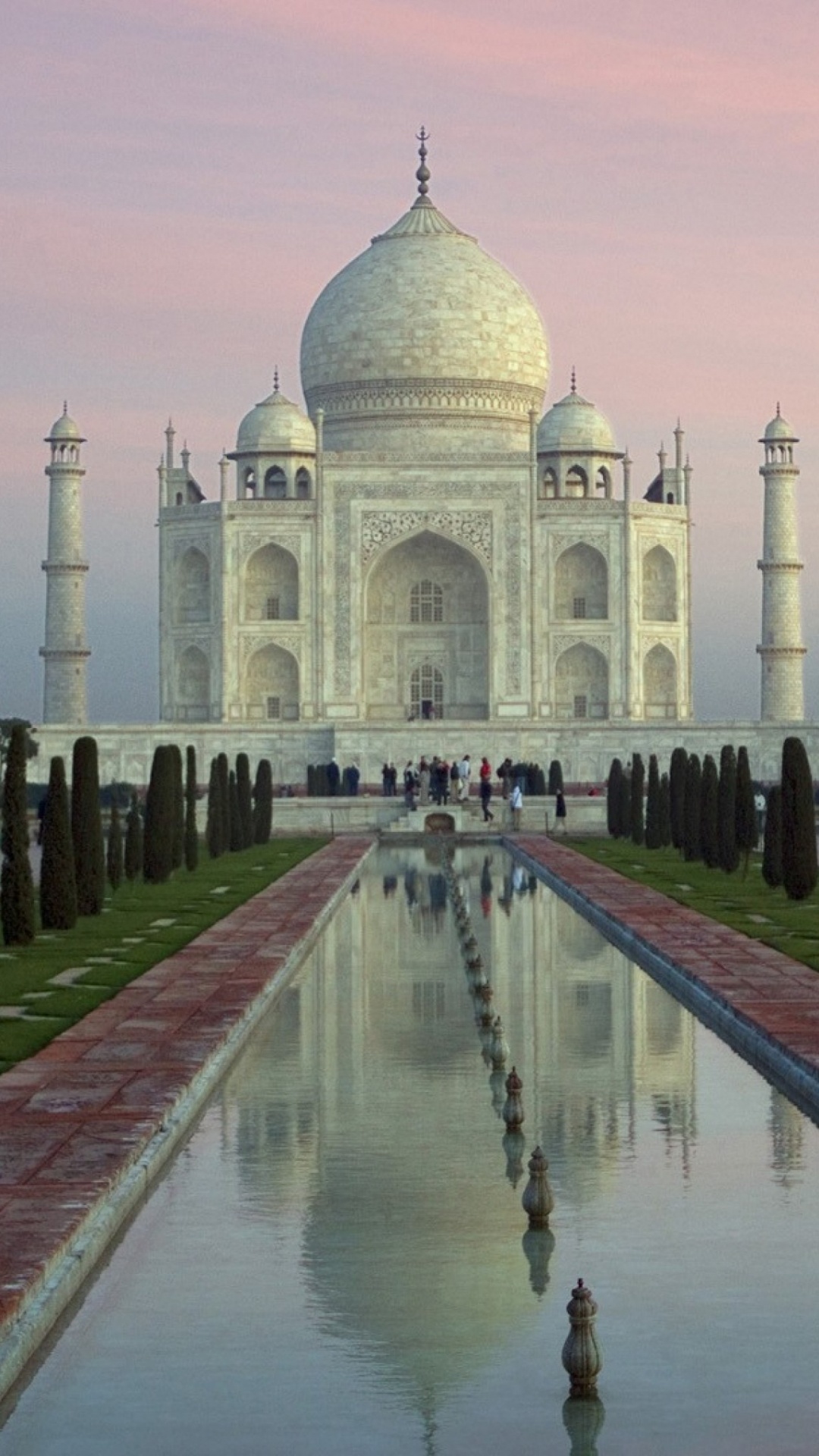 Обои Тадж-Махал, Агра Форт, памятник, ориентир, Чудеса мира в разрешении 1080x1920