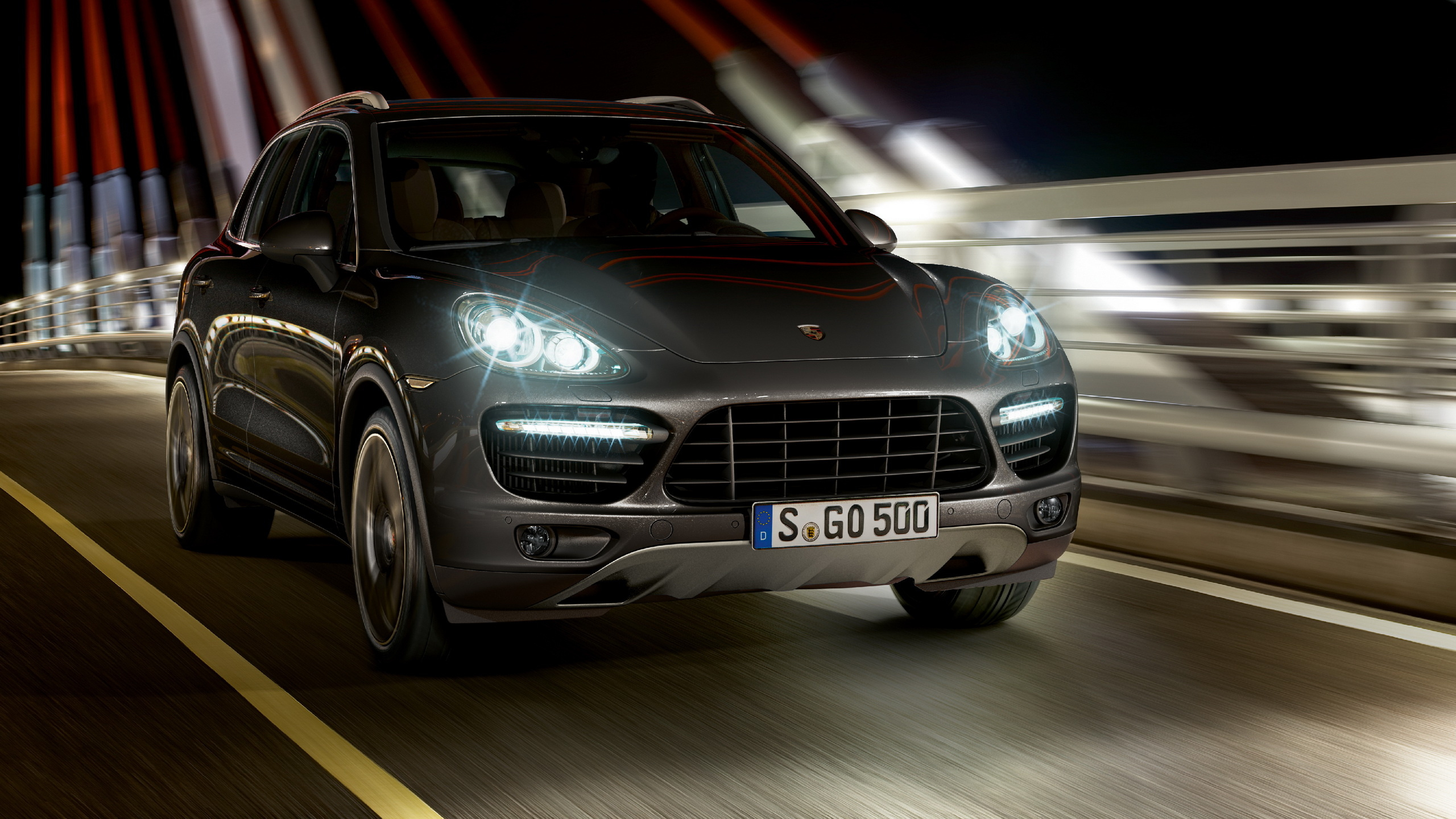 Обои Порше, авто, суперкар, Порше Кайен 2014, бампер в разрешении 2560x1440