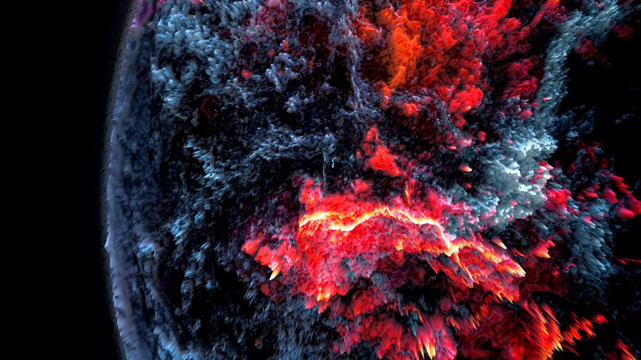 Обои атмосфера, земля, космос, жидкий, мир в разрешении 1280x720