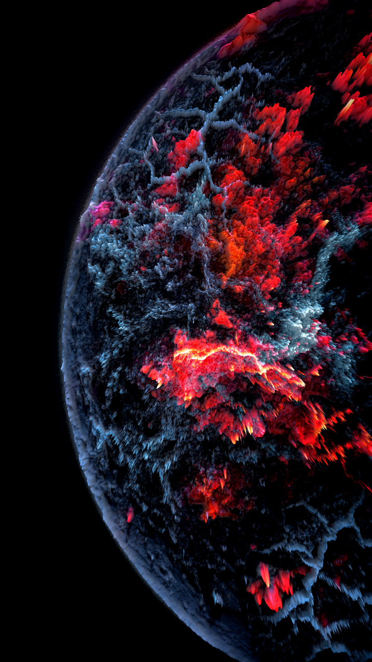 Обои атмосфера, земля, космос, жидкий, мир в разрешении 750x1334