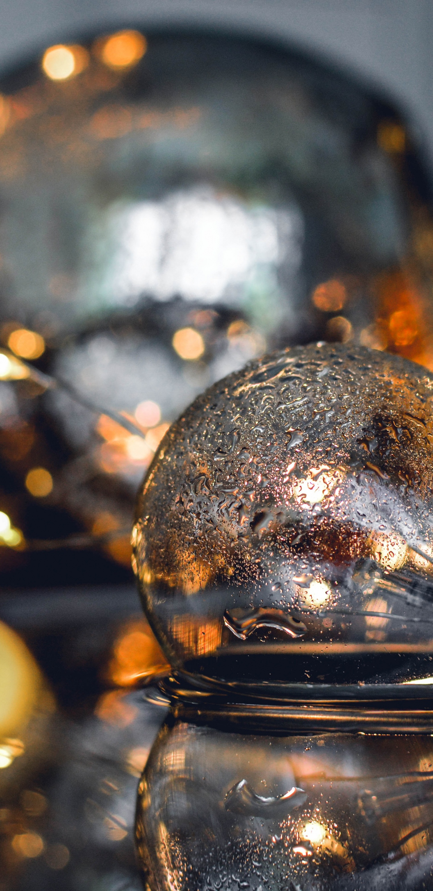 Обои рождественский орнамент, орнамент, Рождественские украшения, автомобильное освещение, дерево в разрешении 1440x2960