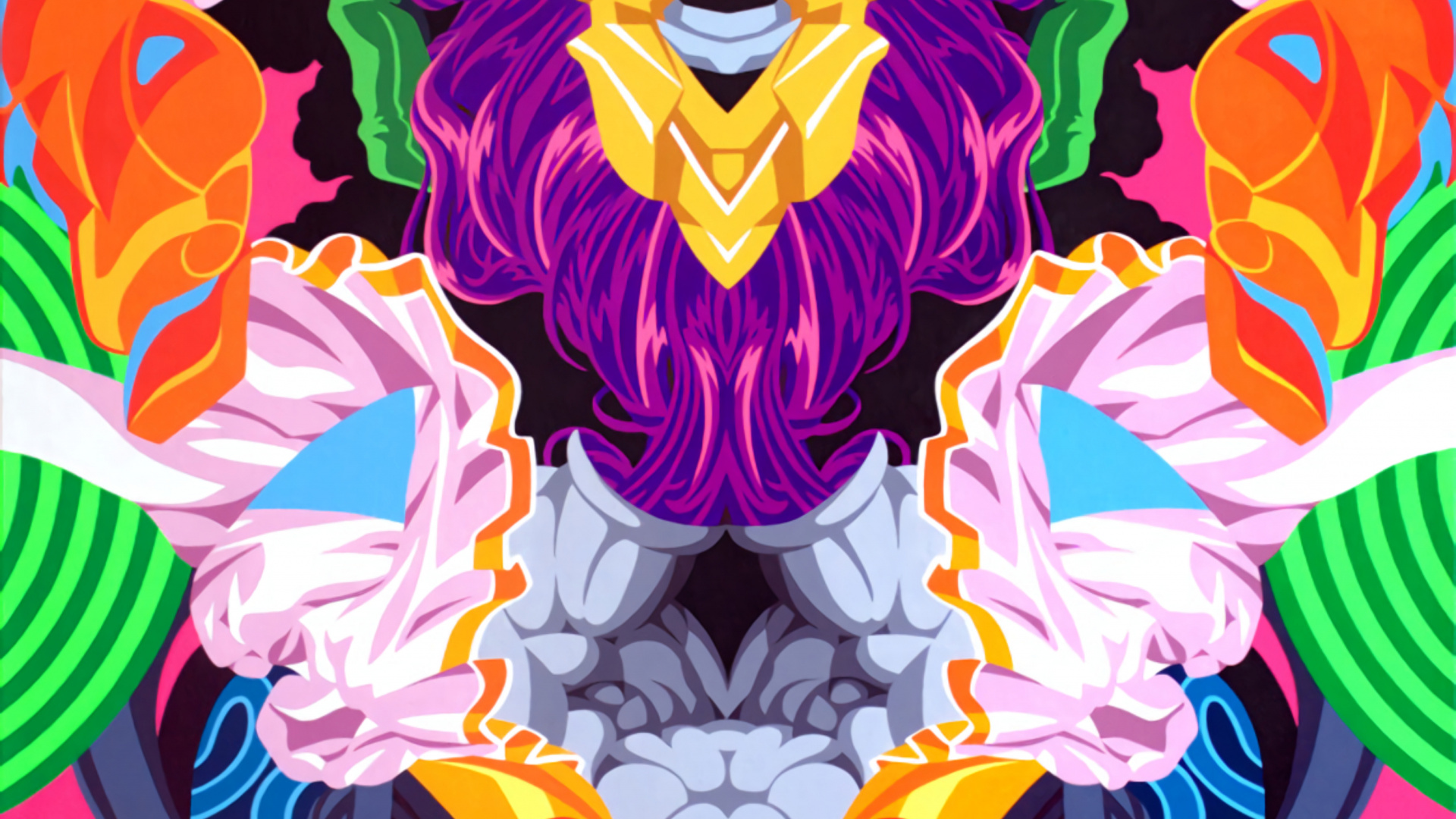 Обои абстрактное искусство, иллюстрация, психоделическое искусство, артист, арт в разрешении 1920x1080