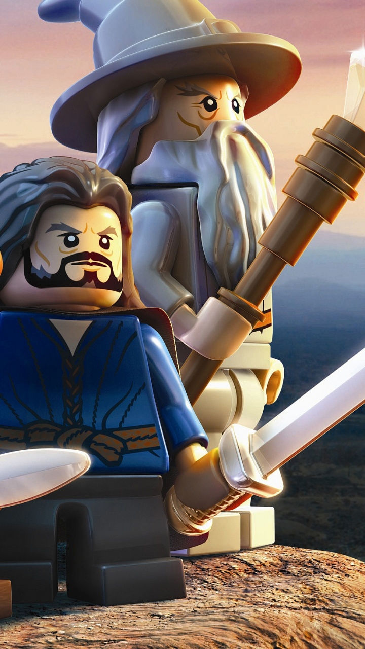 Обои Лего Хоббит, Лего Властелин колец, Хоббит, Бильбо Бэггинс, Властелин Колец в разрешении 720x1280