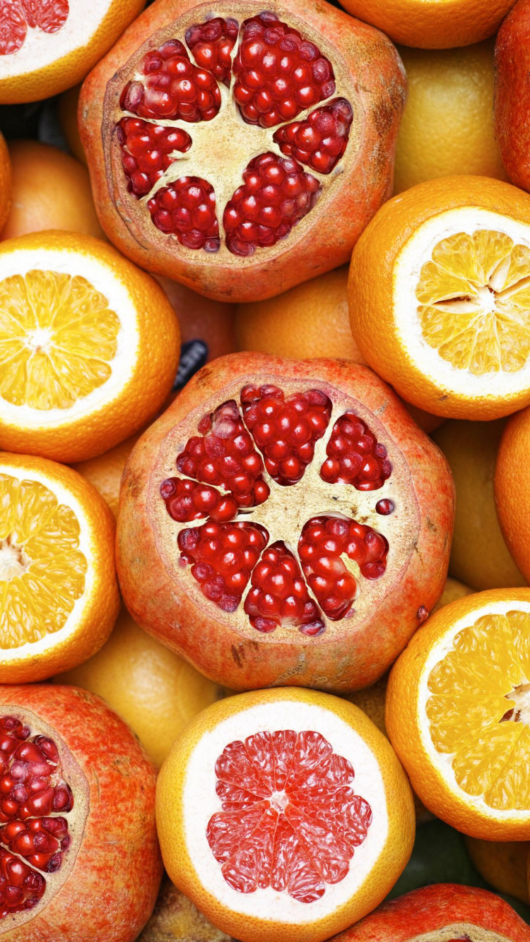 Обои природные продукты, питательное вещество, еда, здоровая диета, фрукты в разрешении 750x1334