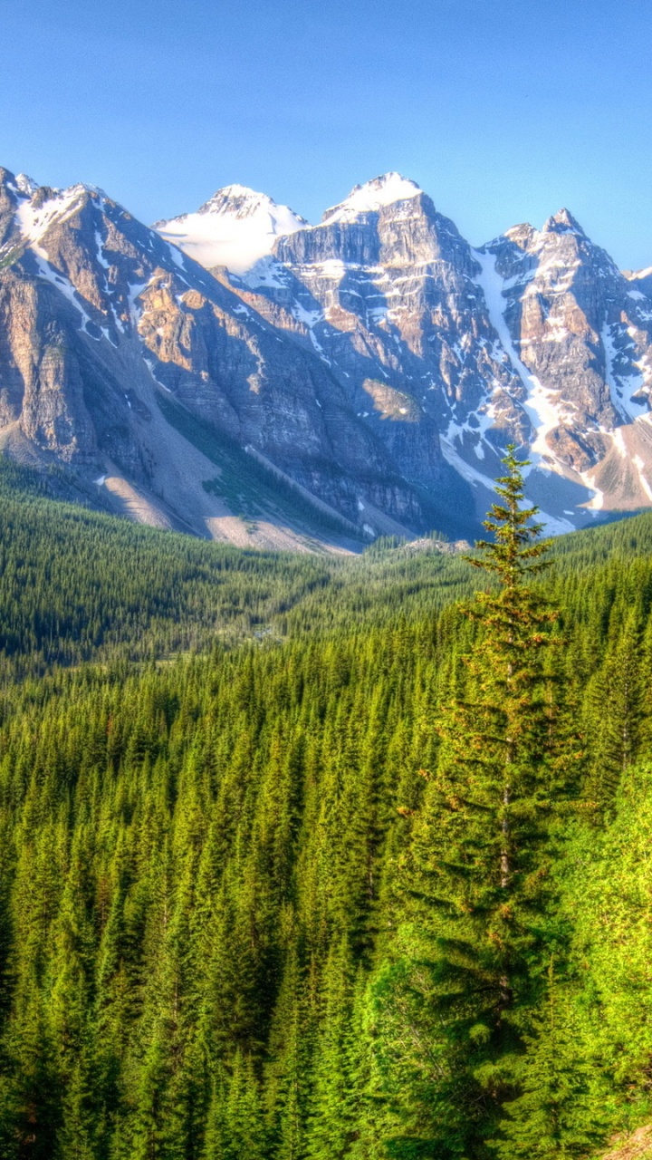 Обои моренное озеро, горный рельеф, гора, природа, дикая местность в разрешении 720x1280