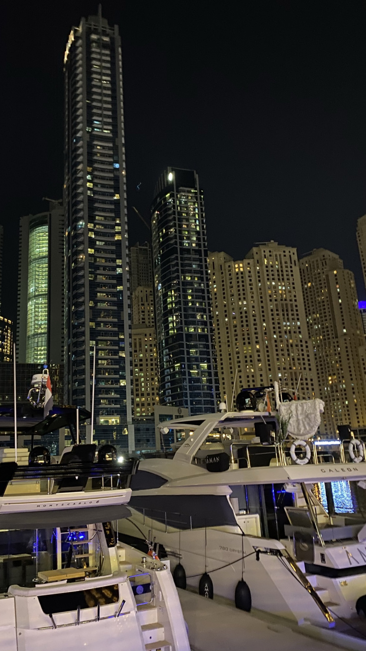 Обои Король, небоскреб, башня, ночь, метрополия в разрешении 750x1334