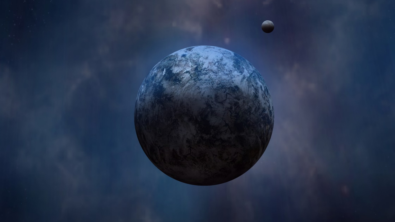 Обои земля, космос, планета, атмосфера, луна в разрешении 1280x720